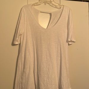 White Open Back Tshirt